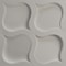 Ekena Millwork 19 5/8in. W x 19 5/8in. H Clover EnduraWall Decorative 3D Wall Panel Covers 2.67 Sq. Ft. WP20X20CVGBW - alternate 4